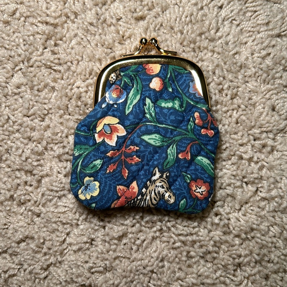 Vintage Vera Bradley “Animal Kingdom” Kisslock Coin Purse. RARE!